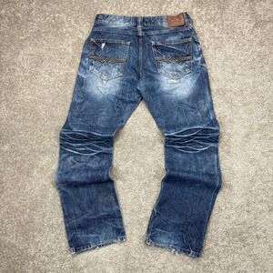 Vintage 90s Affliction Jake Distressed Patchwork Jeans 34x34